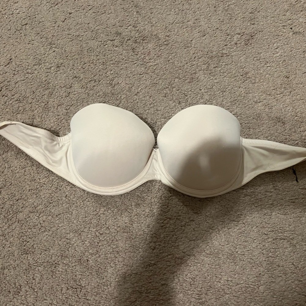 Victoria's Secret Cream Strapless Bra